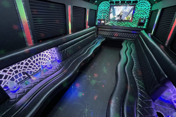 Apple Valley Limo Bus Interior