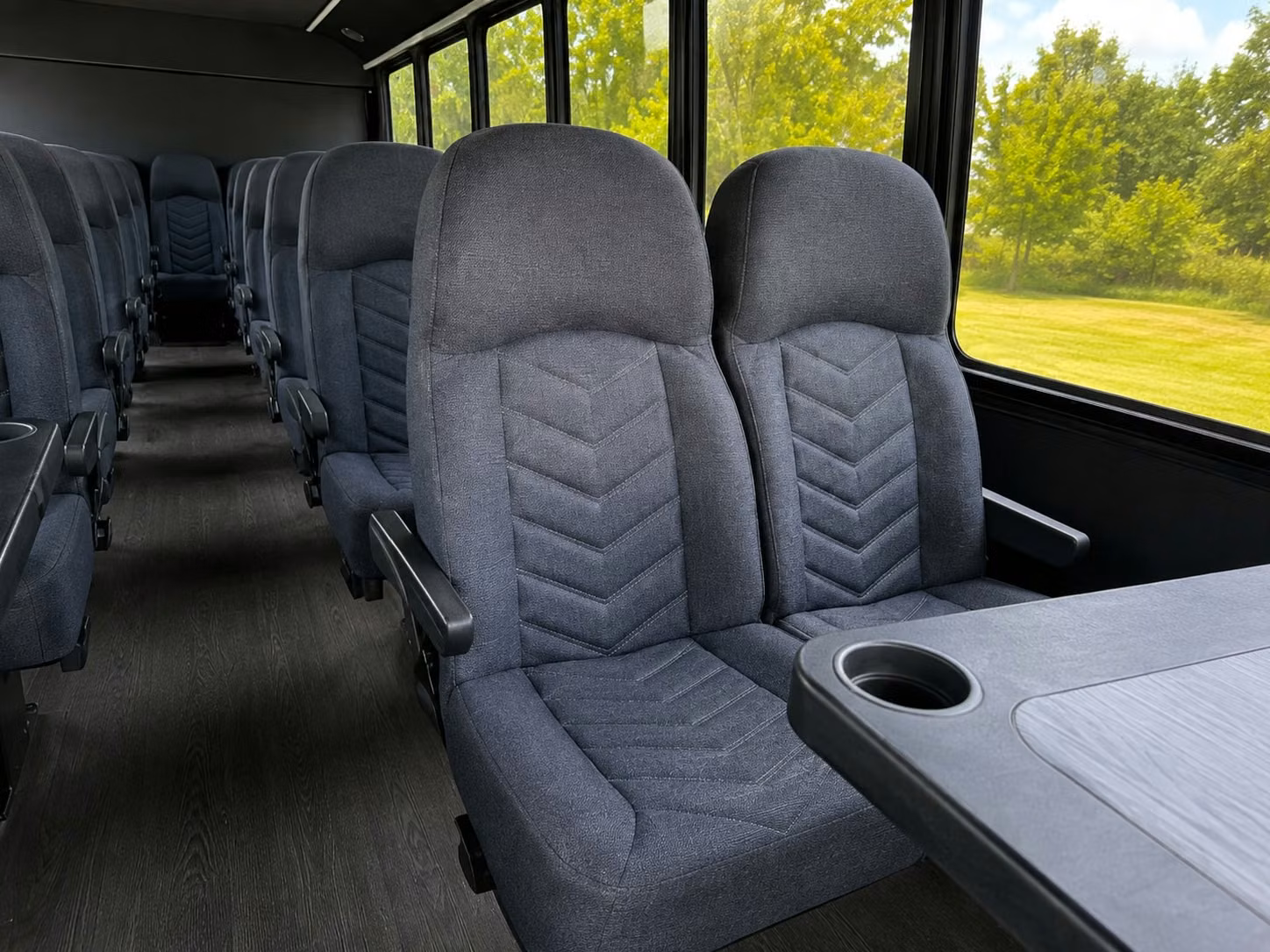 15 passenger minibus inside