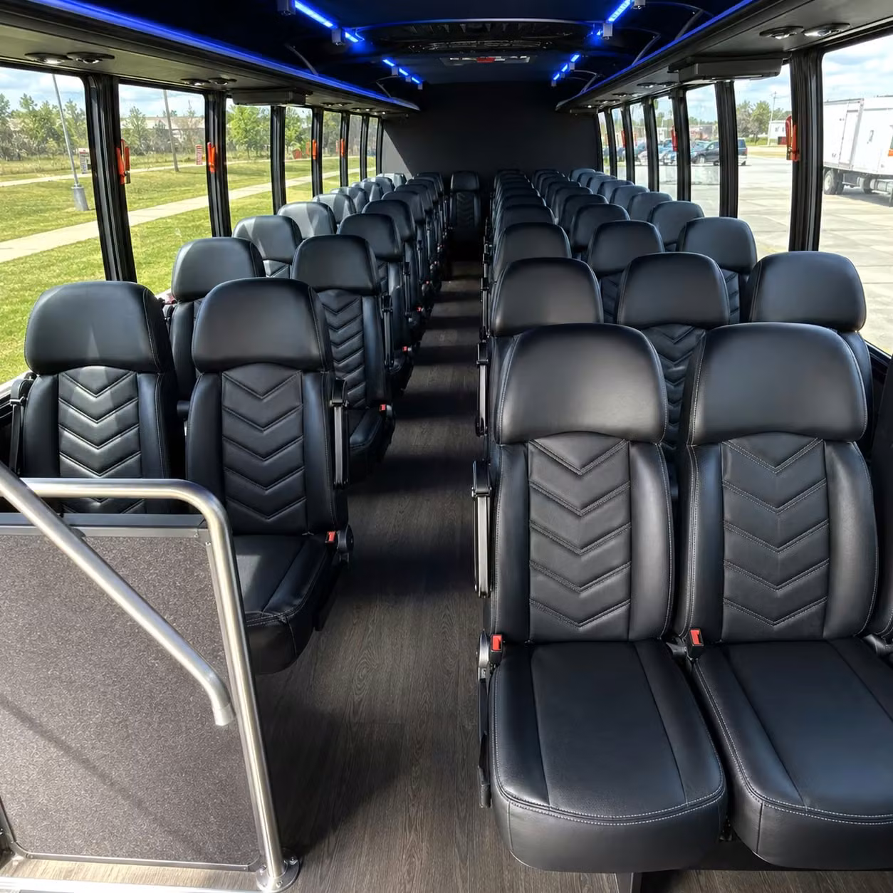 25 passenger minibus inside