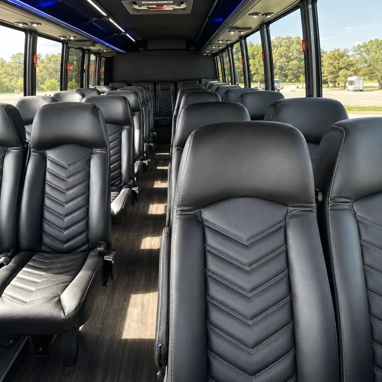28 passenger minibus inside