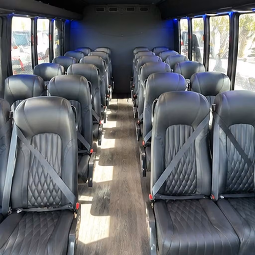 30 passenger minibus inside