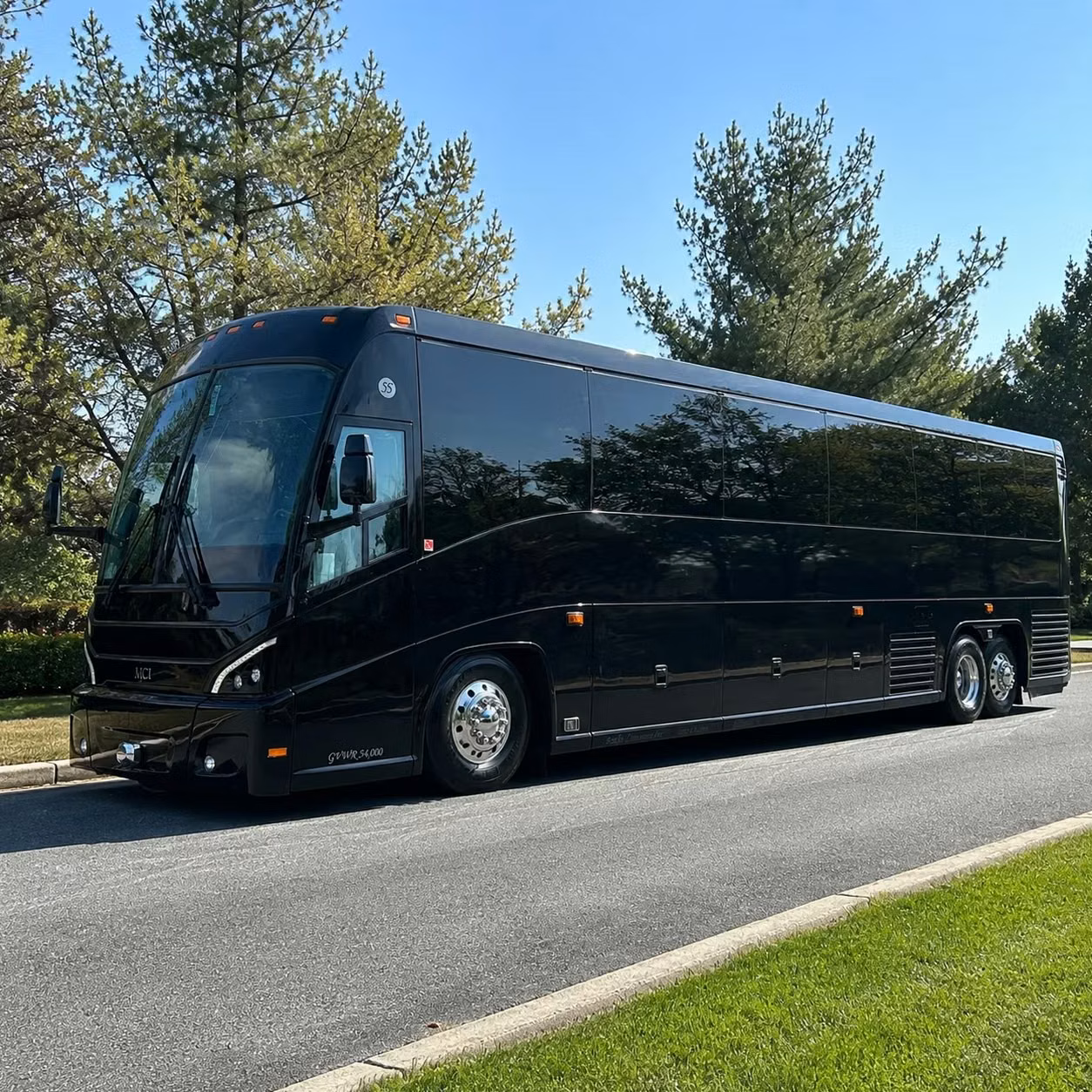 56 passenger charter bus