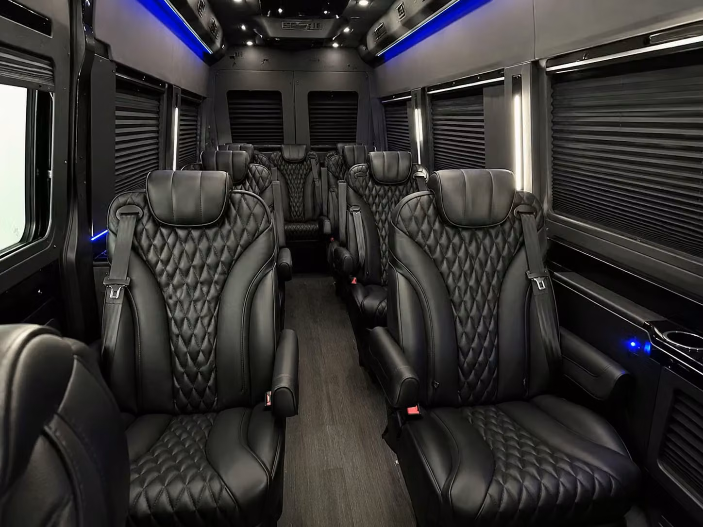 sprinter van with driver inside
